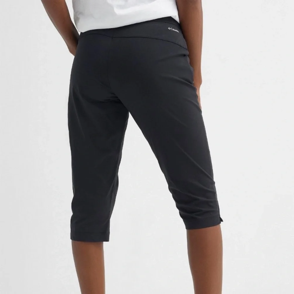 🆕 Columbia Women's Anytime Casual Capri Stretch Pants Black UPF 50_2
